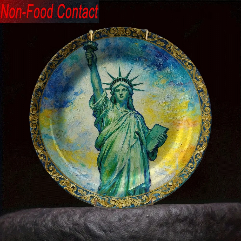 Home Office Contact - 1pc Statue of Liberty Ceramic Decorative