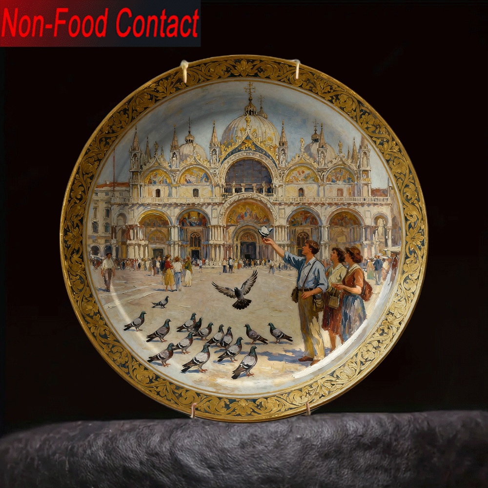Home Office Contact - 1pc Venetian St. Mark'S Square Ceramic
