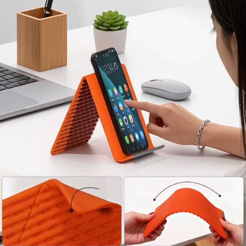 Laptop Stand Foldable - Flexible Foldable Silicone Phone Holder Portable