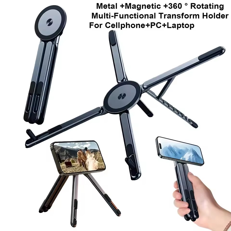 Portable Magnetic Phone Holder - огляд і ціна Laptop Stand Foldable