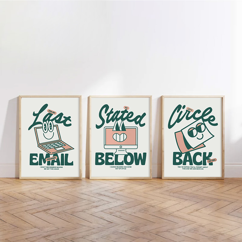 Funny Green Office Art Poster  - огляд і ціна Home Office Email
