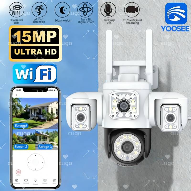 15MP PTZ WiFi Camera Four Len  - огляд і ціна Home Office Email