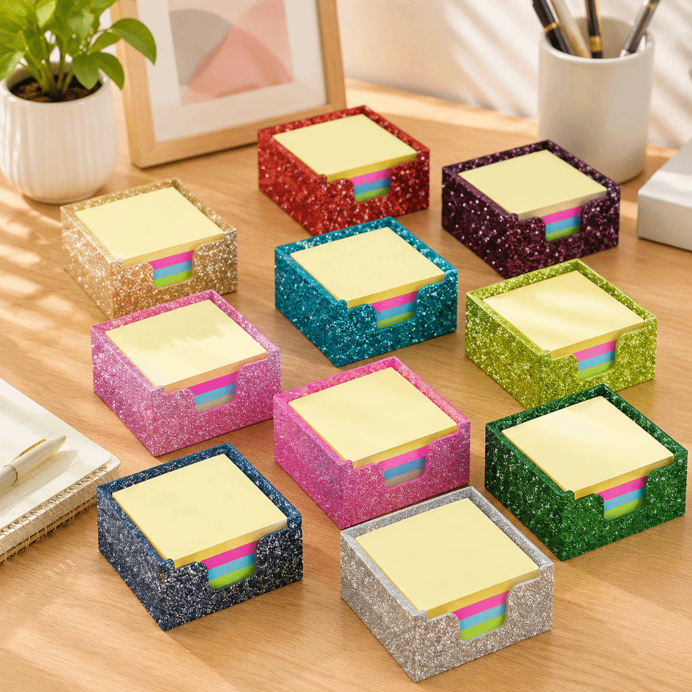 Glitter Acrylic Sticky Note Ho - огляд і ціна Sticky Note Dispenser