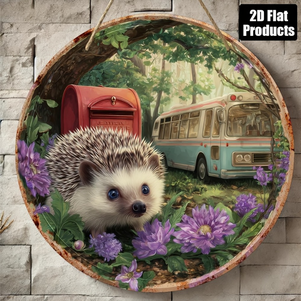 2D Metal Sign, Hedgehog Theme  - огляд і ціна Home Office Gif