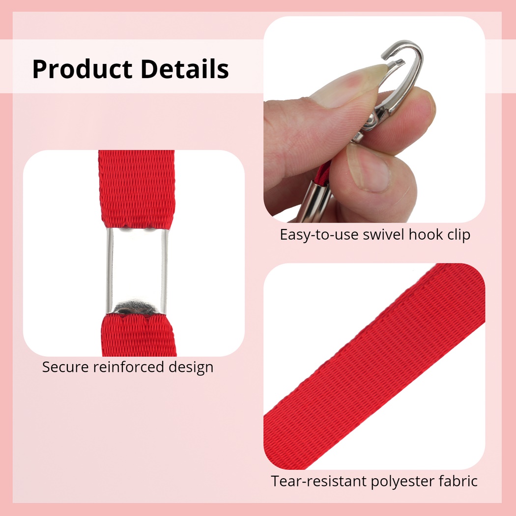 100Pcs Lanyards For ID Badges  - огляд і ціна Home Office Login