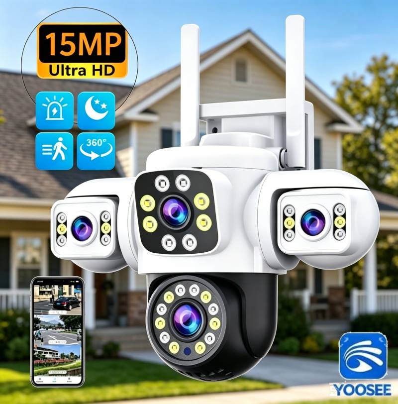 Yoosee 6K 15MP 3 Lens 3 Screen - огляд і ціна Home Office Email