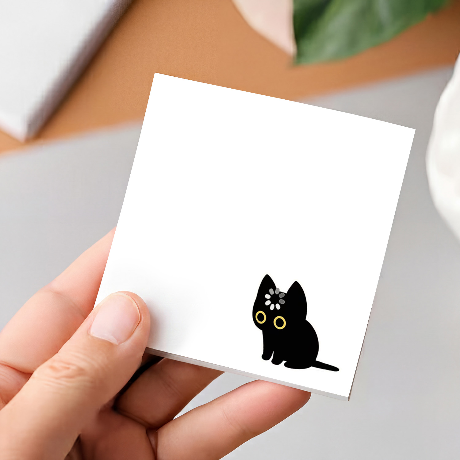 2pcs Cute Black Cat Sticky Not - огляд і ціна Sticky Note Dispenser
