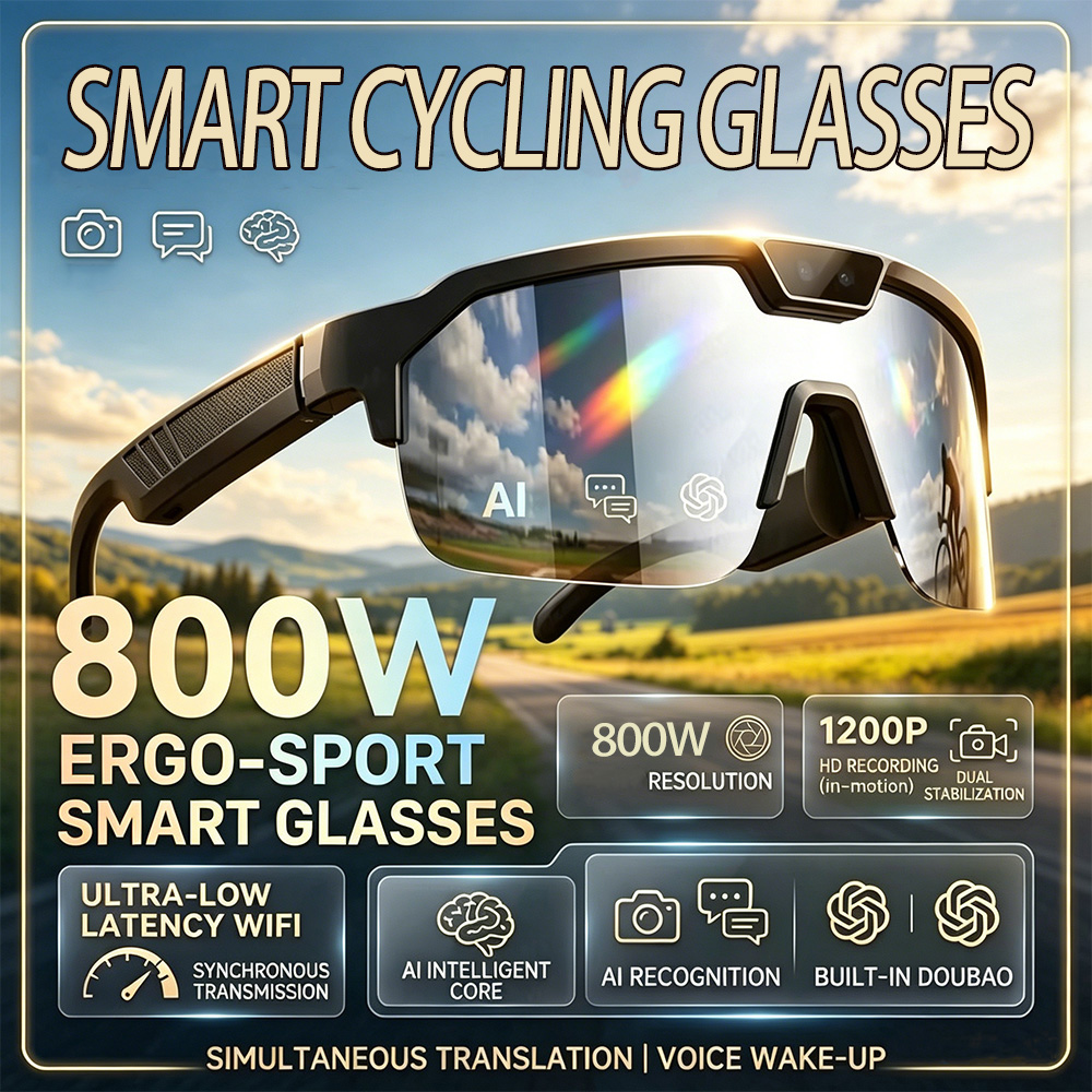 2026 Cycling Glasses with 800W - огляд і ціна Webcam Hd 1080P