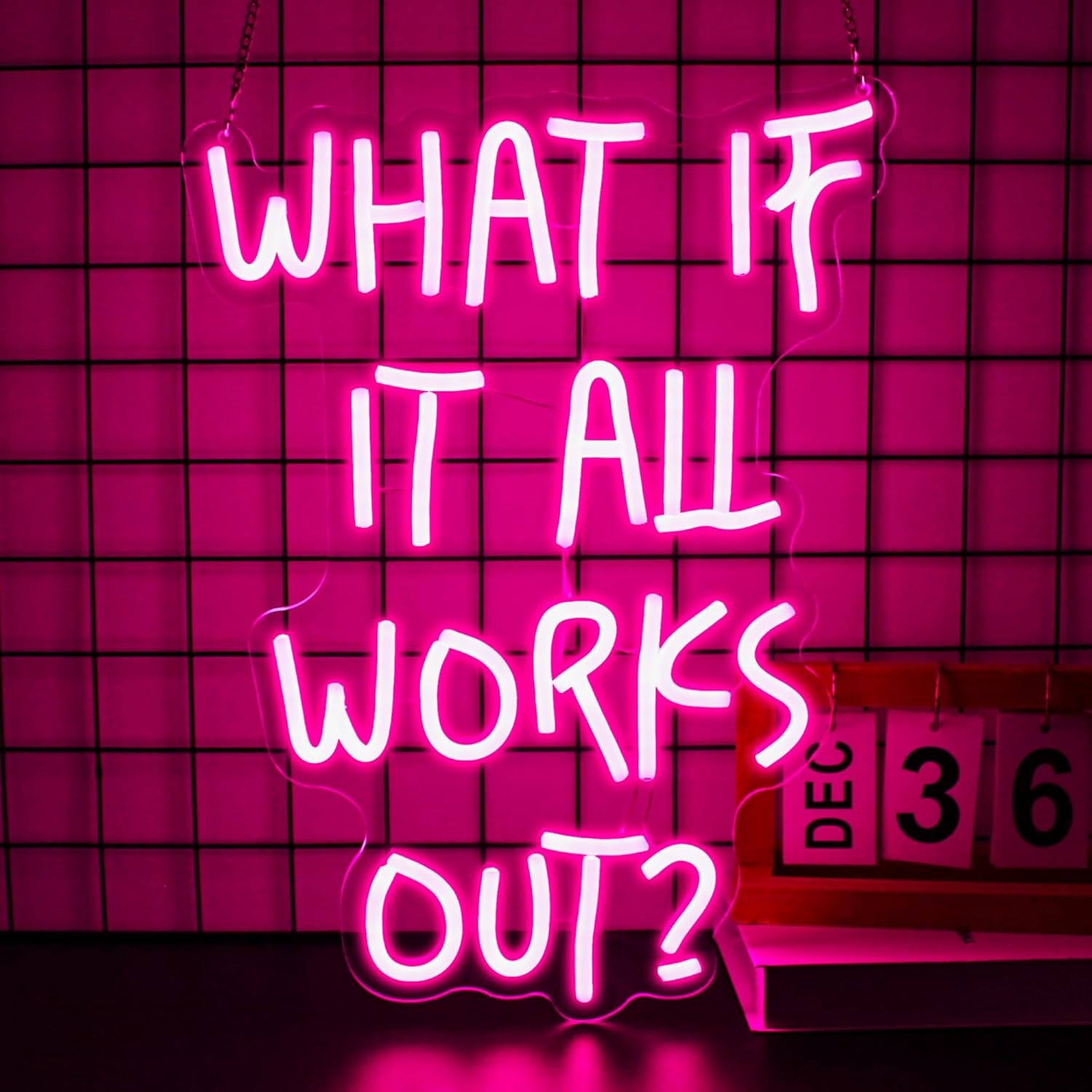 What If It All Works Out? Neon - огляд і ціна Home Office What Is It