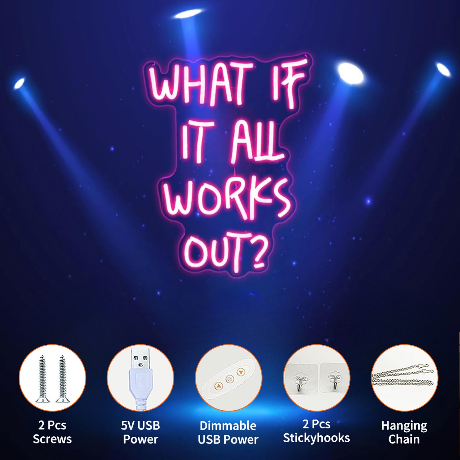 What If It All Works Out? Neon - огляд і ціна Home Office What Is It