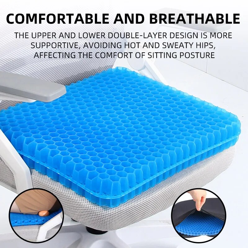Extra Thick Gel Seat Cushion B - огляд і ціна Mesh Back Cushion