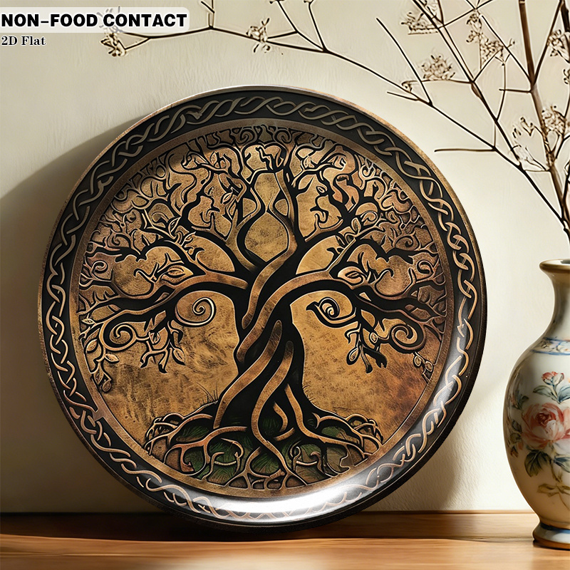1pc Round Ceramic Wall Plate w - огляд і ціна Home Office Contact
