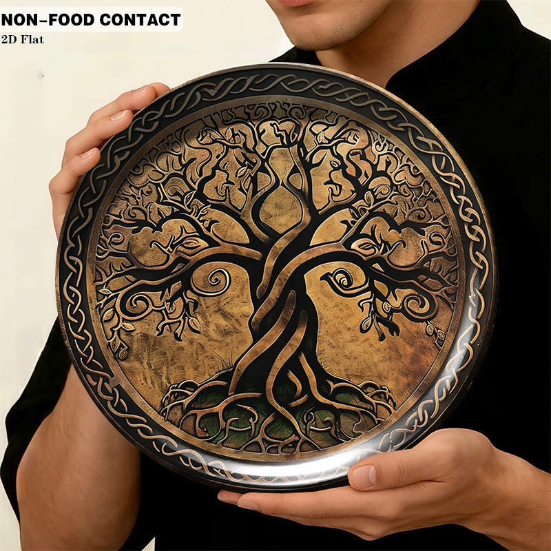 1pc Round Ceramic Wall Plate w - огляд і ціна Home Office Contact
