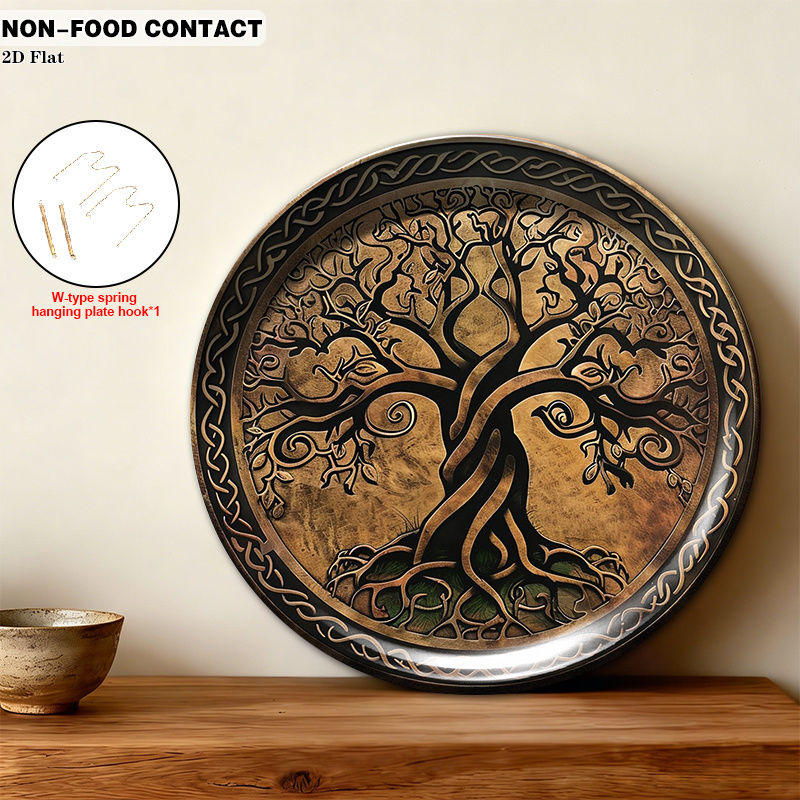 1pc Round Ceramic Wall Plate w - огляд і ціна Home Office Contact