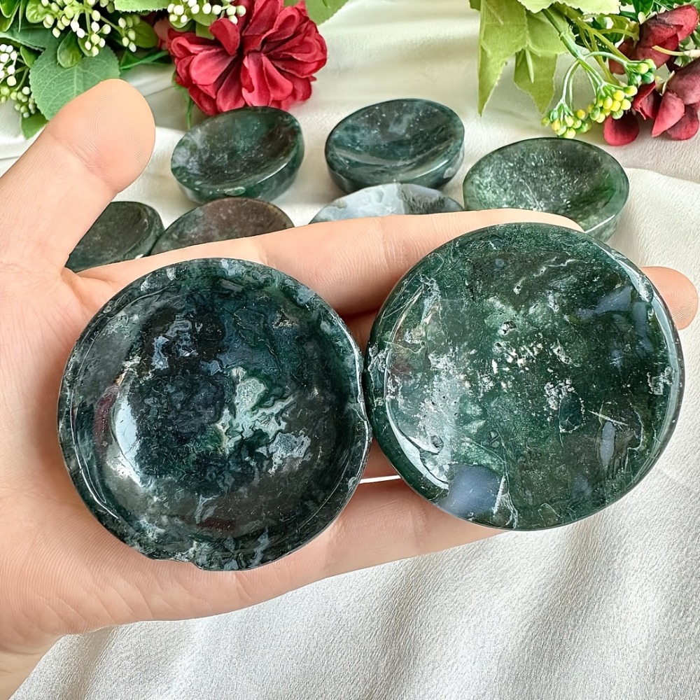 Natural Moss Agate Bowl Suitab - огляд і ціна Home Office Contact
