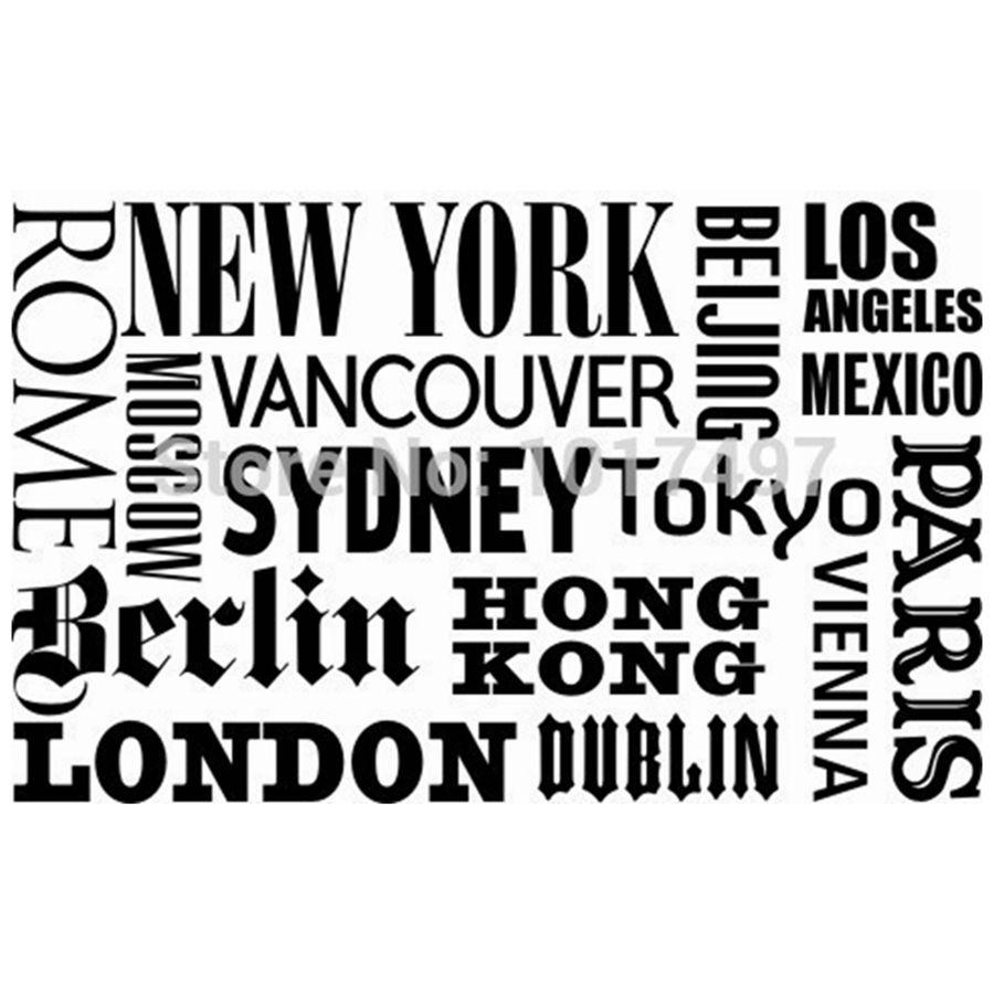 New York London Paris Quote wa - огляд і ціна Home Office York