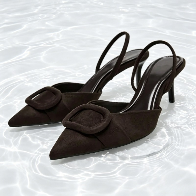 Coffee Faux Suede High-heel Sa - огляд і ціна Home Office Makeover
