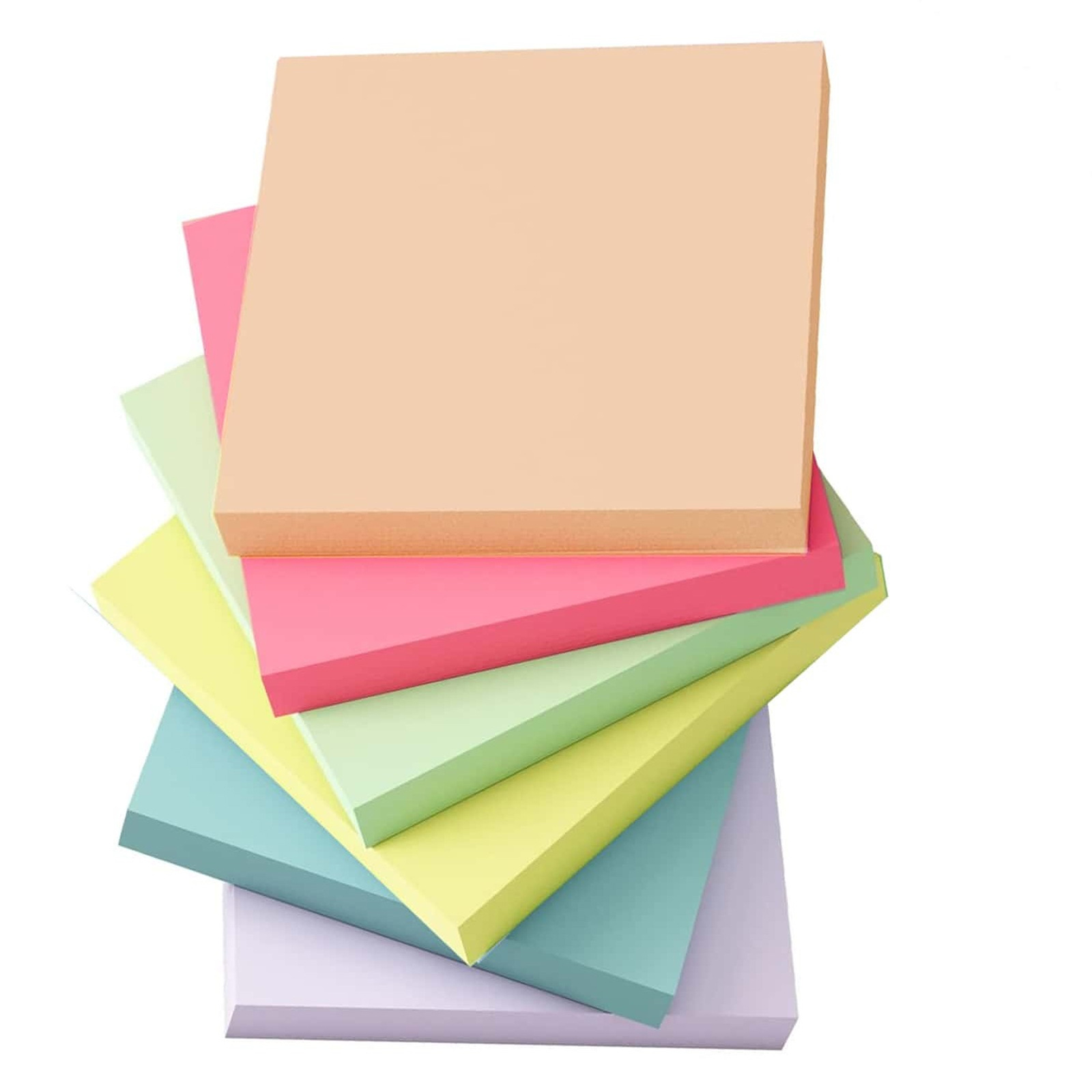 6 Pcs Fluorescent color 3*3inc - огляд і ціна Sticky Note Dispenser