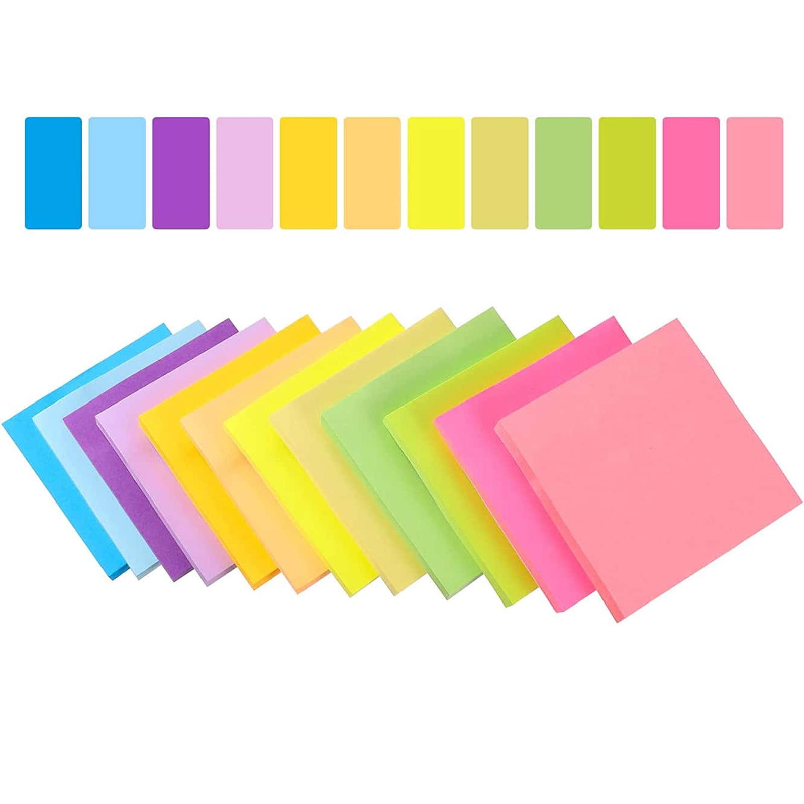 6 Pcs Fluorescent color 3*3inc - огляд і ціна Sticky Note Dispenser